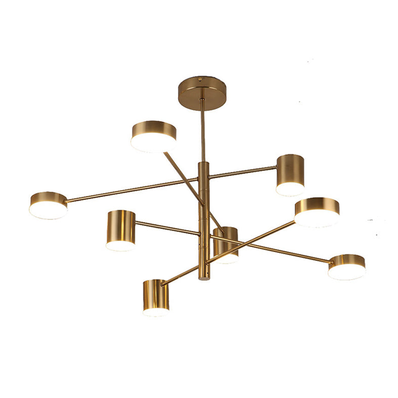 Moderne stijl LED kroonluchter licht Multi Light Metal hanglamp voor woonkamer