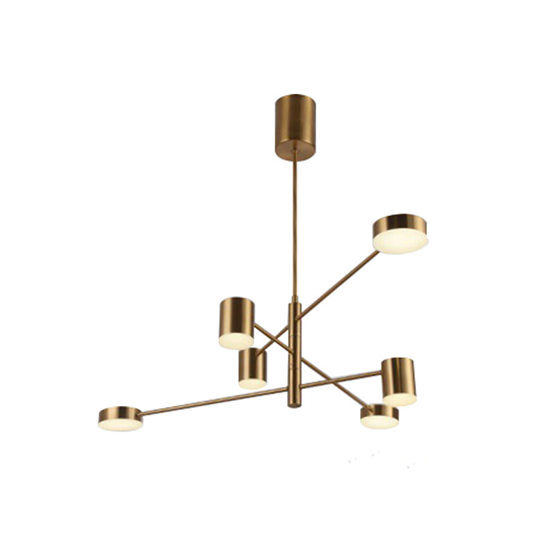 Moderne stijl LED kroonluchter licht Multi Light Metal hanglamp voor woonkamer