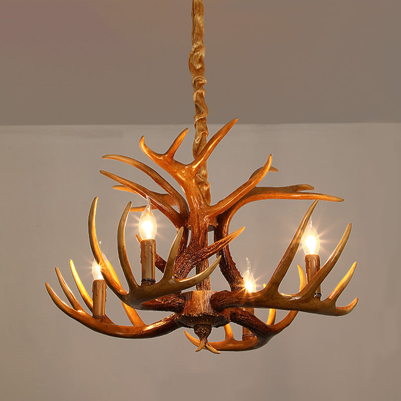 Lustres de bois vintage style américain cure