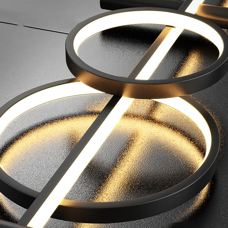 Acrylic Linear Island Light Contemporary Simplicity Hanging Lighting Fixtures for Restaurant