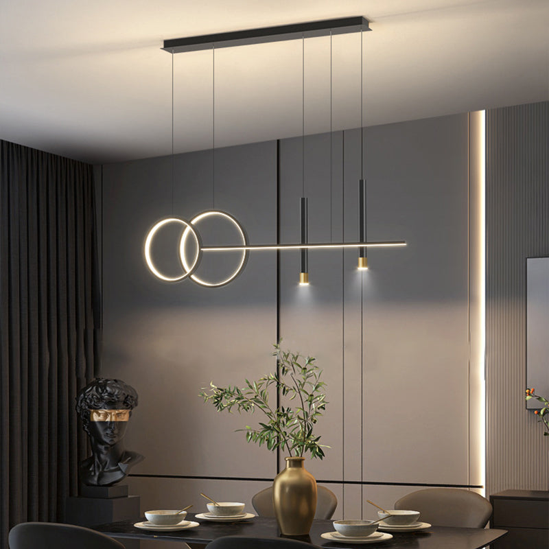 Linear Isola Lighting Acrilic Contemporary Simplicity Fishings a sospensione per il ristorante