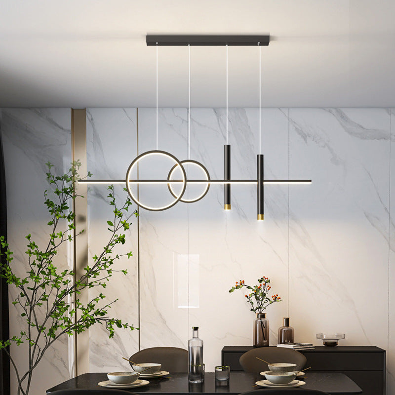 Linear Isola Lighting Acrilic Contemporary Simplicity Fishings a sospensione per il ristorante