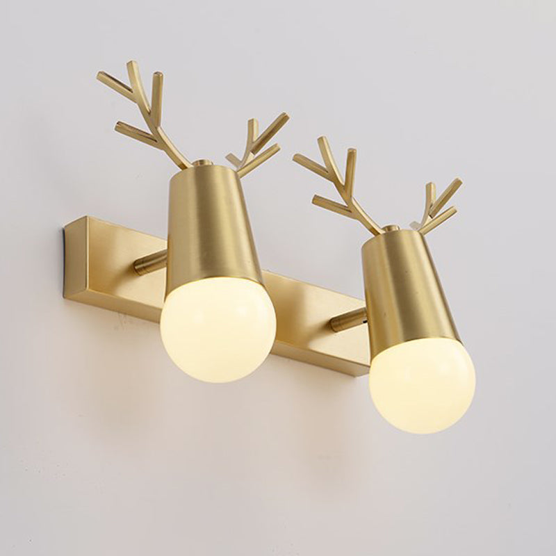 Lampade a sconde Golden Postmodern Lampada a parete multipla per soggiorno camera da letto