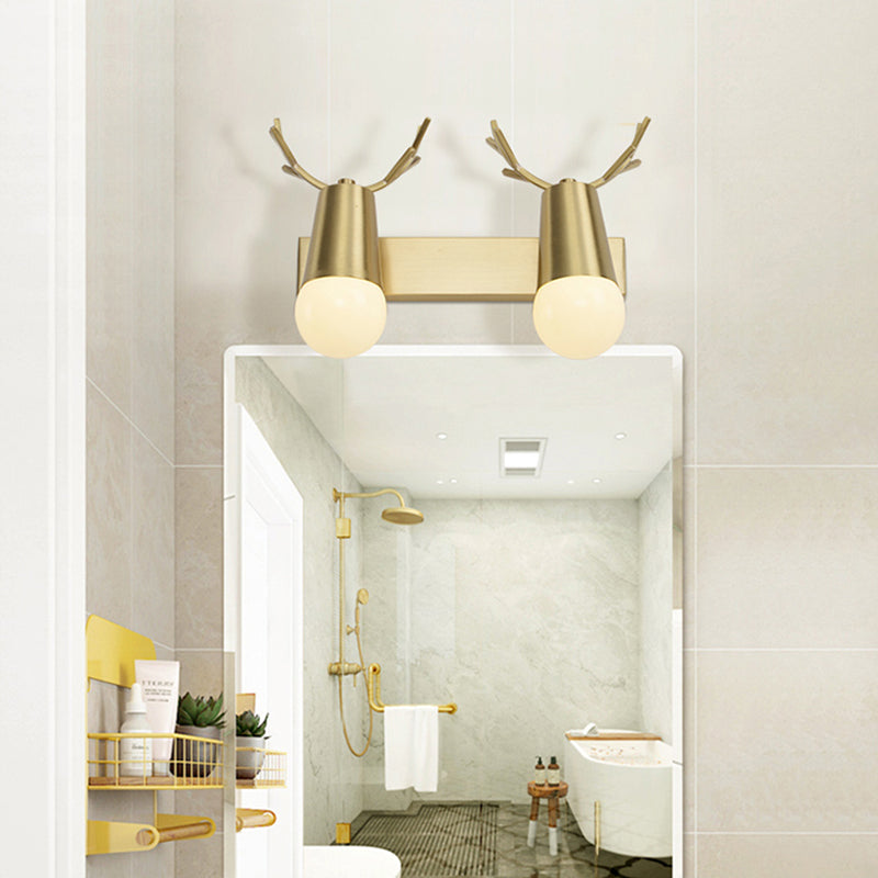 Lampade a sconde Golden Postmodern Lampada a parete multipla per soggiorno camera da letto