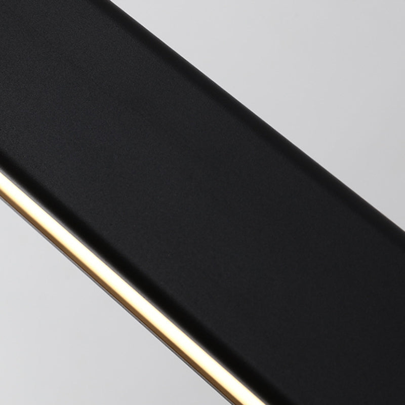 Minimalism Contemporary Style Island Chandelier Light Linear LED Island Light for Dining Room