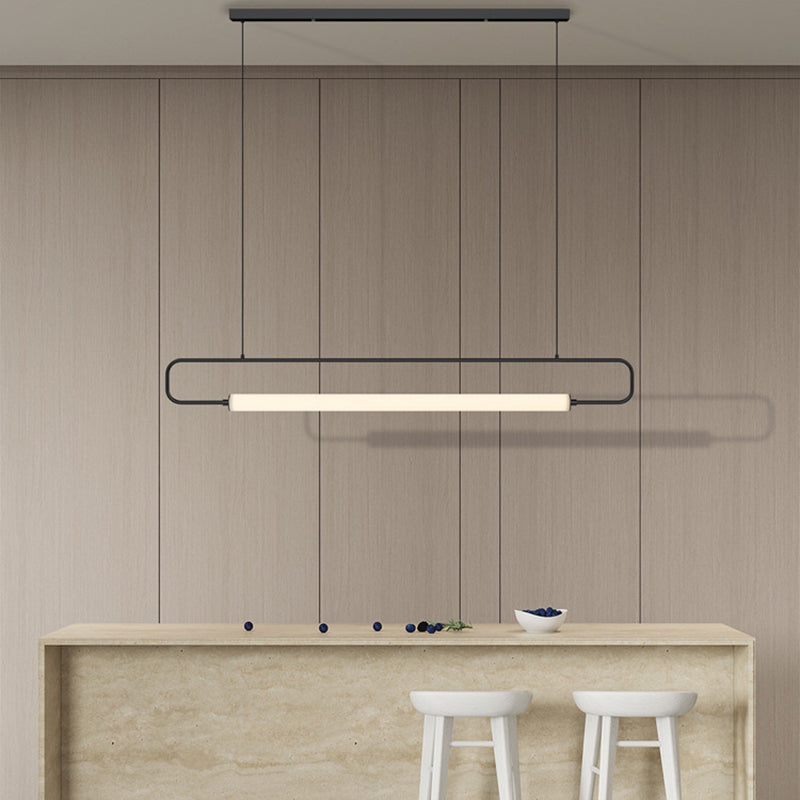 Rectangle Island Lightture Metal Metal 1 Light Island Plafond Light for Dining Room