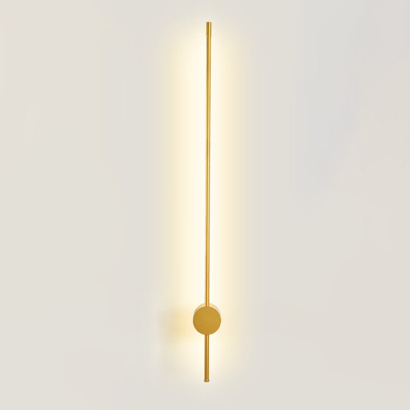 Modern Concise LED Wall Sconce Wrought Iron Linear Wall Lamp with Acrylic Shade