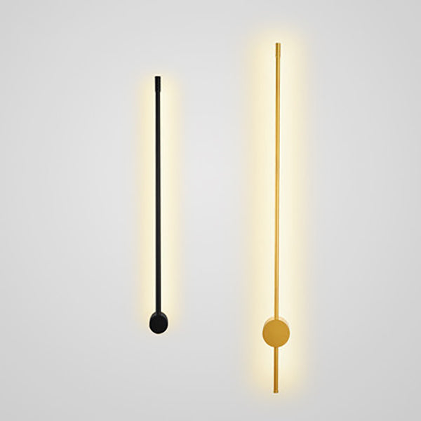 Modern Concise LED Wall Sconce Wrought Iron Linear Wall Lamp with Acrylic Shade