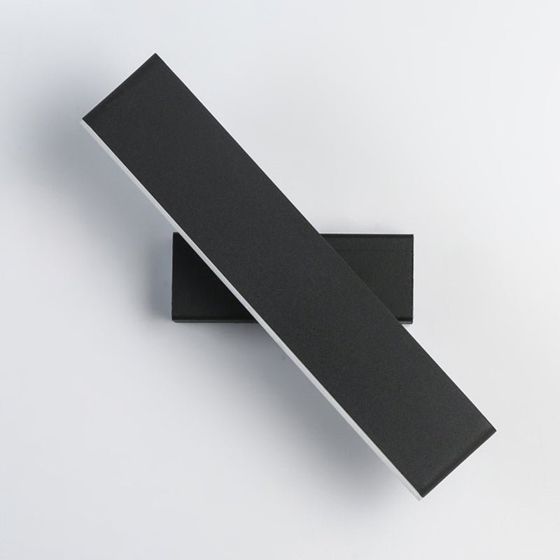 Lampe murale à LED à la mode moderne laquée en aluminium rotatif en aluminium Lumière murale avec une teinte acrylique