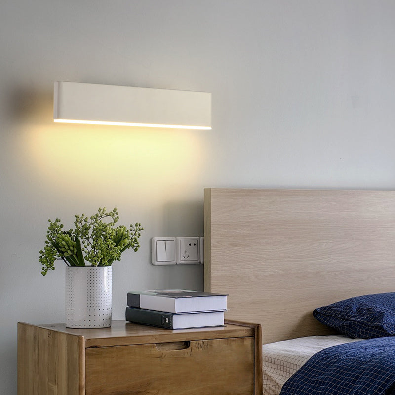 Lampe murale à LED à la mode moderne laquée en aluminium rotatif en aluminium Lumière murale avec une teinte acrylique