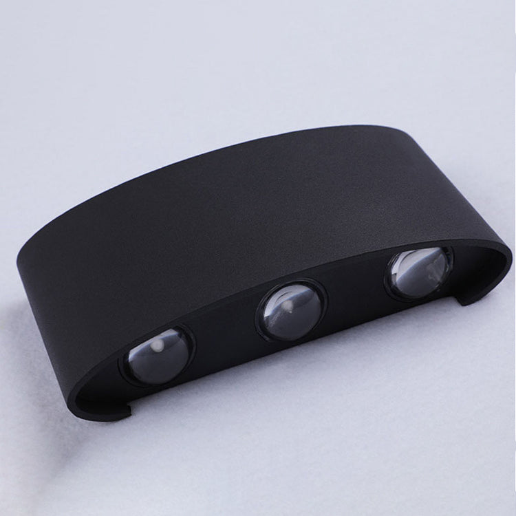 Square Shade Wall Lighting Modern Style Metal Multi Lights Sconce Lamp in Black