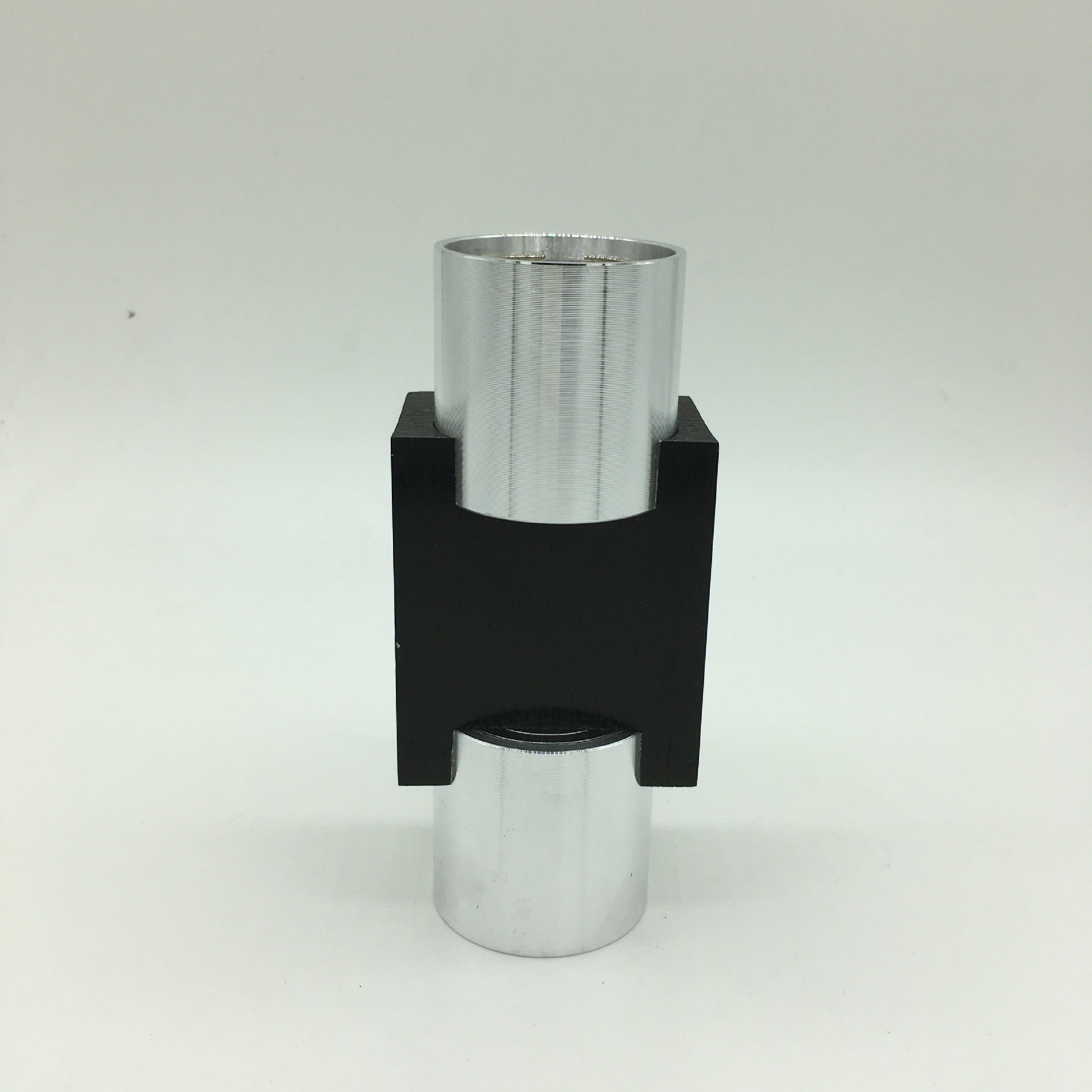 Half Cylinder Shade Wall Lighting Modern Style Metal 2 Lights Sconce Lamp in Chrome