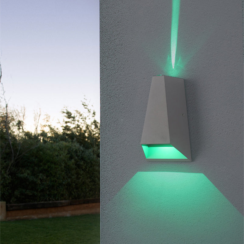 Geometric Shade Wall Lighting Modern Style Metal 2 Lights Wall Sconce Lamp