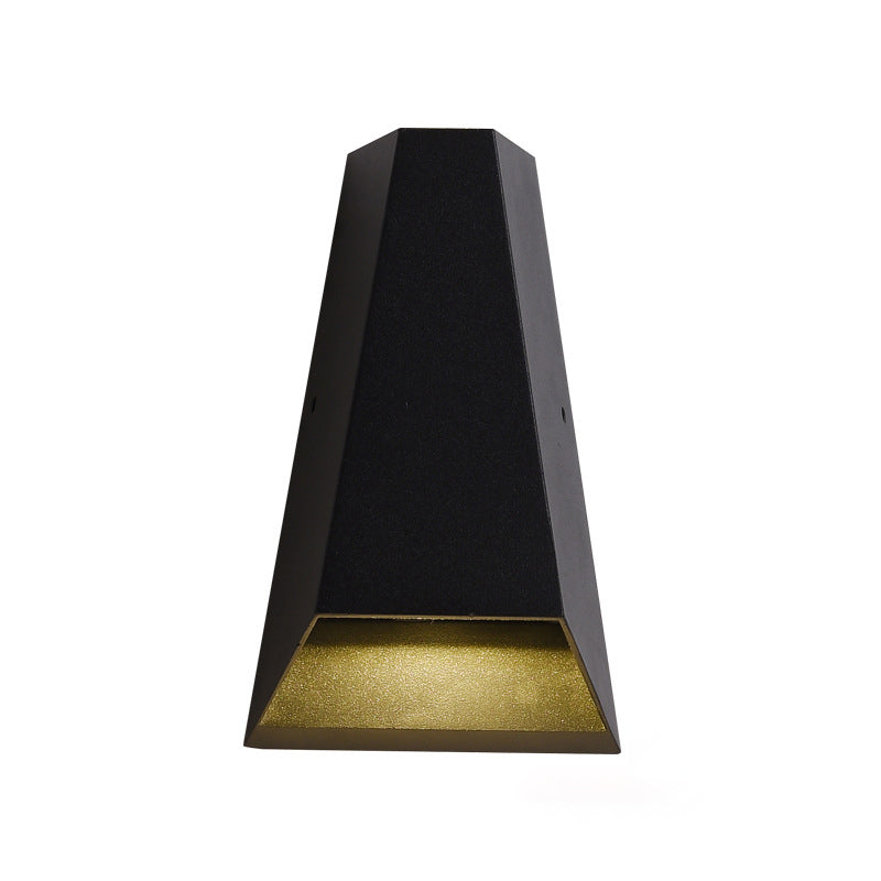 Style moderne géométrique Shade Mall Éclairage métal 2 lumières Lampe applicable en noir