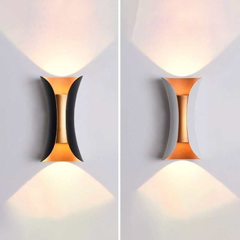 2 lichten Geometrische schaduw Wandverlichting Moderne stijl Metalen wand SCONCE LAMP
