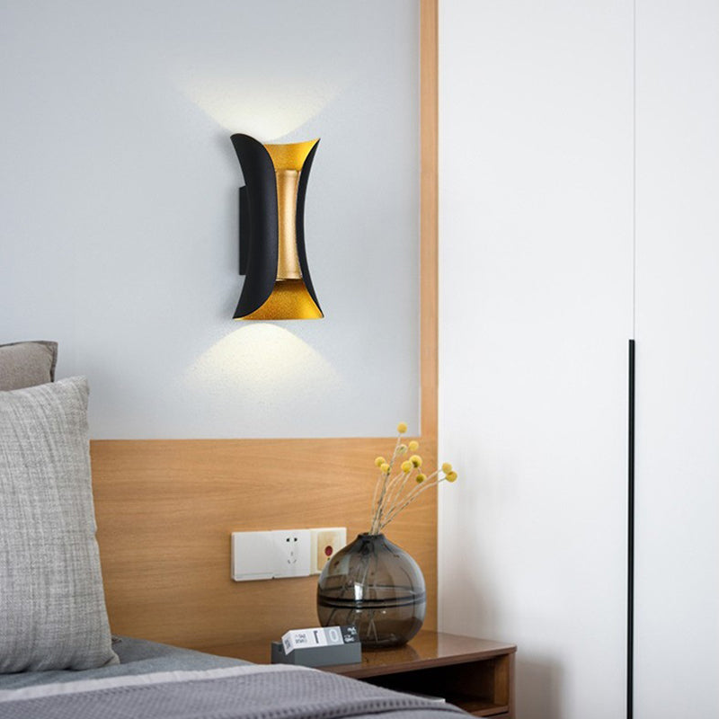 2 lichten Geometrische schaduw Wandverlichting Moderne stijl Metalen wand SCONCE LAMP