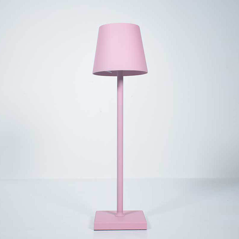Lampe de table en métal avec commande tactile, lumière de table de cylindre pour le bureau