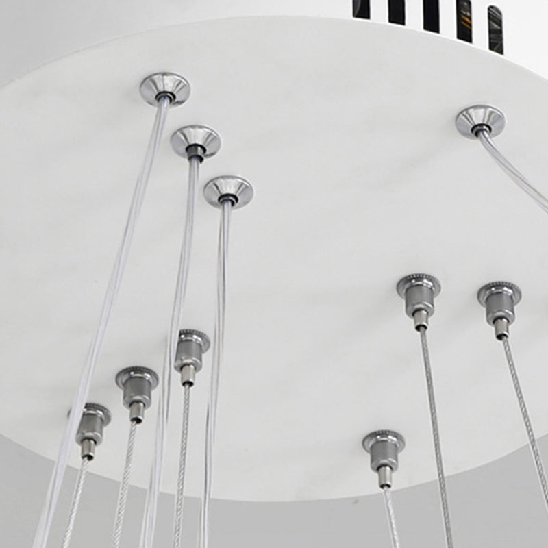 Moderne minimalisme -stijl LED hanger kroonluchter licht acryl hanger verlichting voor woonkamer