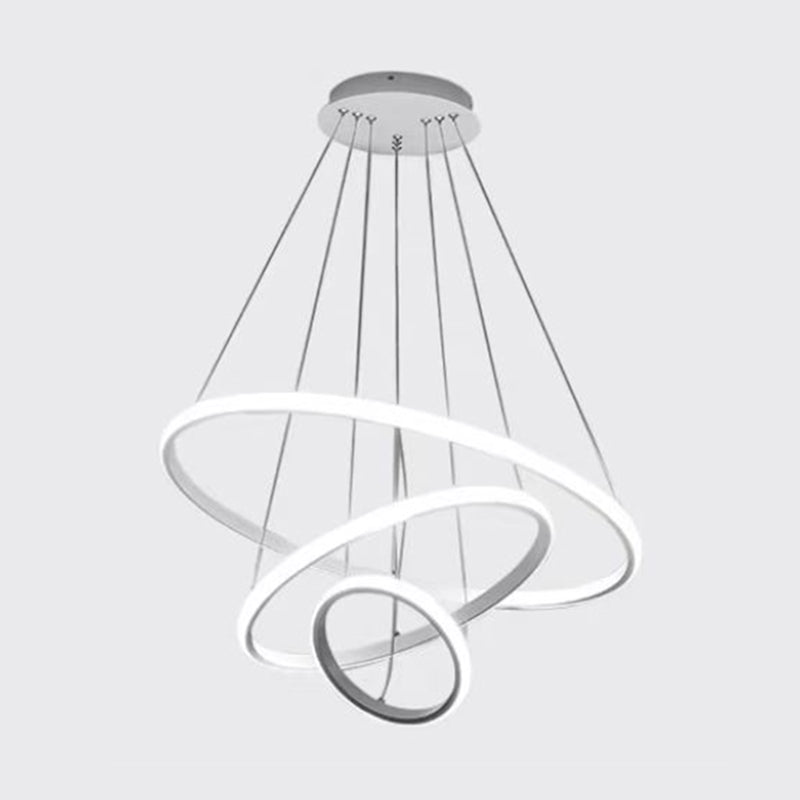 Moderne minimalisme stijl hanger kroonluchter licht metaal 3 licht plafond hanglampje voor woonkamer