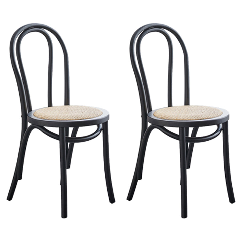 Juego de sillas de madera de haya contemporánea, cocina, comedor, sillas traseras Windsor