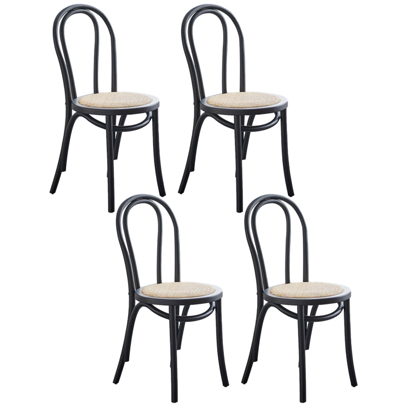 Juego de sillas de madera de haya contemporánea, cocina, comedor, sillas traseras Windsor