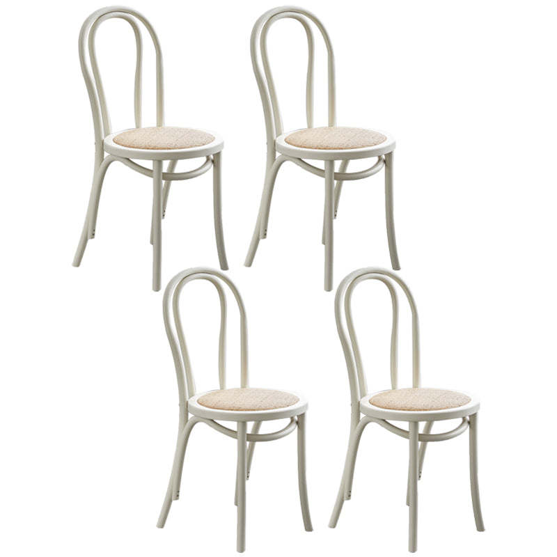 Juego de sillas de madera de haya contemporánea, cocina, comedor, sillas traseras Windsor