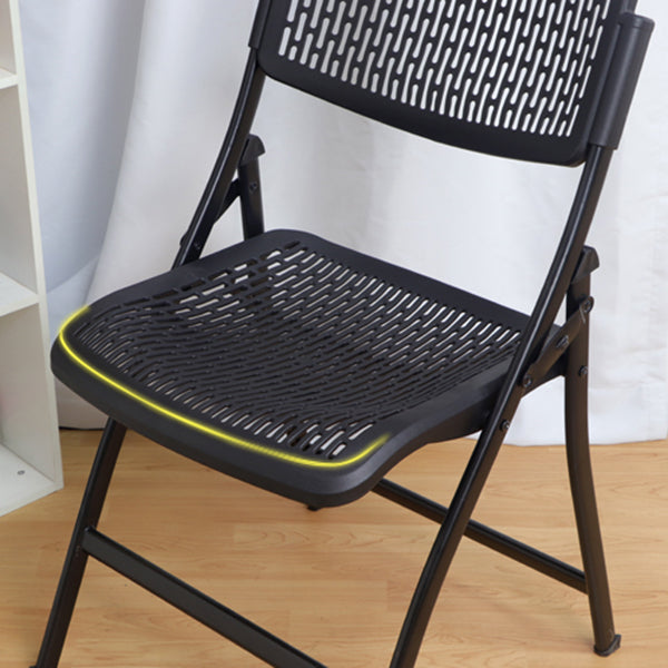 Chaise d'intérieur et d'extérieur moderne en métal et plastique, chaise d'appoint de salle à manger à dossier ouvert sans accoudoirs
