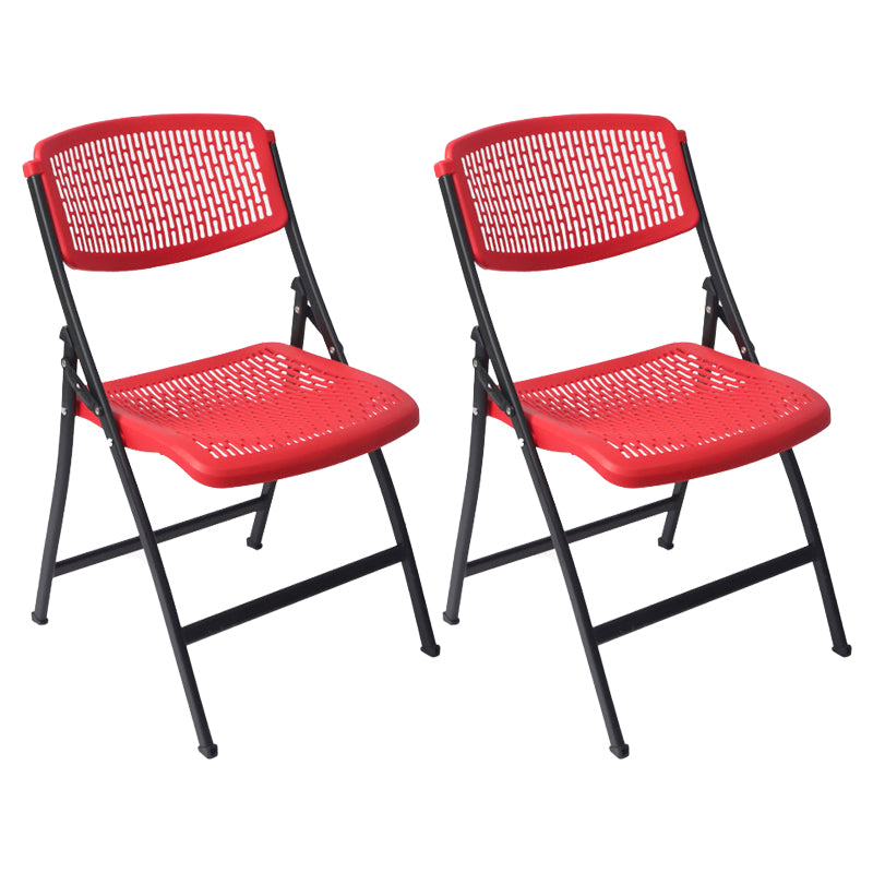 Chaise d'intérieur et d'extérieur moderne en métal et plastique, chaise d'appoint de salle à manger à dossier ouvert sans accoudoirs