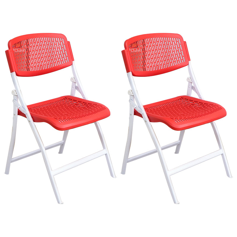 Chaise d'intérieur et d'extérieur moderne en métal et plastique, chaise d'appoint de salle à manger à dossier ouvert sans accoudoirs