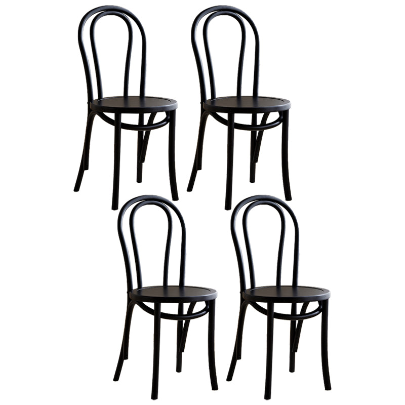 Ensemble de chaises de cuisine côté arrière Windsor en bois de hêtre de style contemporain