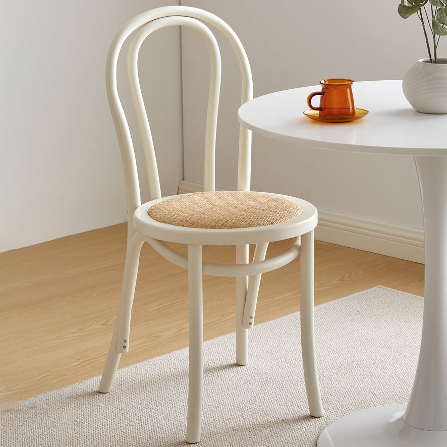 Ensemble de chaises de cuisine côté arrière Windsor en bois de hêtre de style contemporain