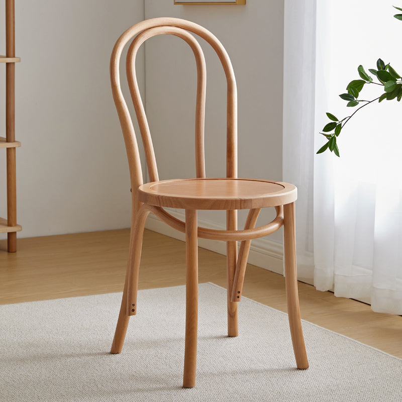 Ensemble de chaises de cuisine côté arrière Windsor en bois de hêtre de style contemporain