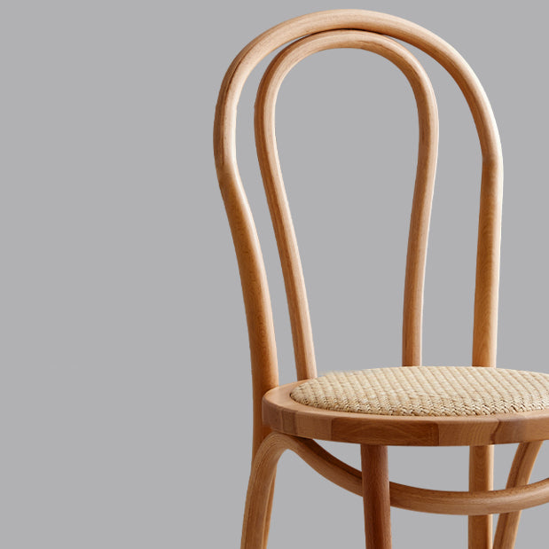 Ensemble de chaises de cuisine côté arrière Windsor en bois de hêtre de style contemporain