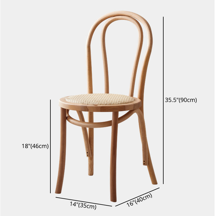 Silla de madera de haya de estilo moderno, juego de sillas de cocina con parte trasera Windsor
