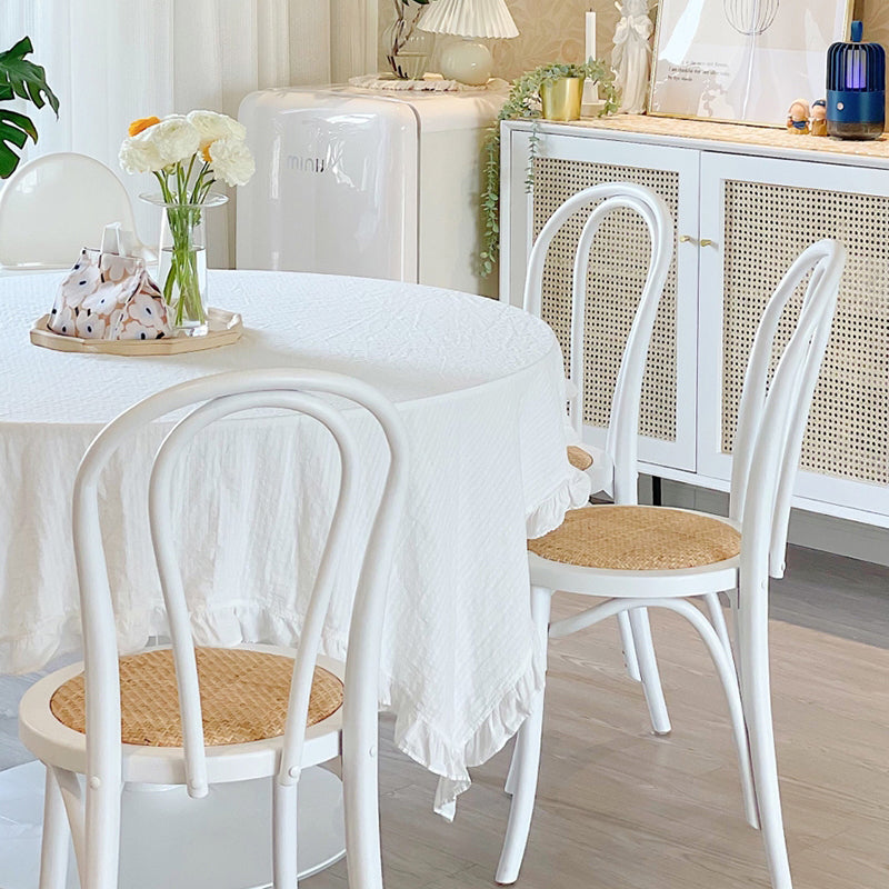 Ensemble de chaises de cuisine côté arrière Windsor en bois de hêtre de style contemporain