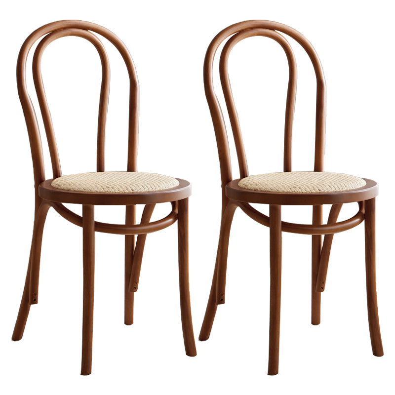 Ensemble de chaises de cuisine côté arrière Windsor en bois de hêtre de style contemporain