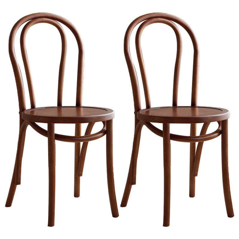 Ensemble de chaises de cuisine côté arrière Windsor en bois de hêtre de style contemporain