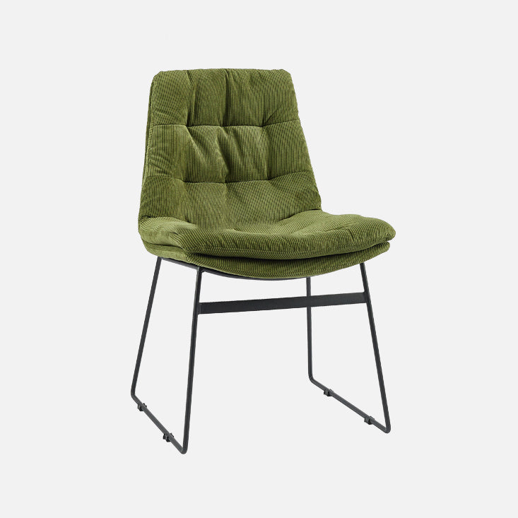 Contemporary Style Metal Dining Chair Dining Side Arm Chair for Kitchen