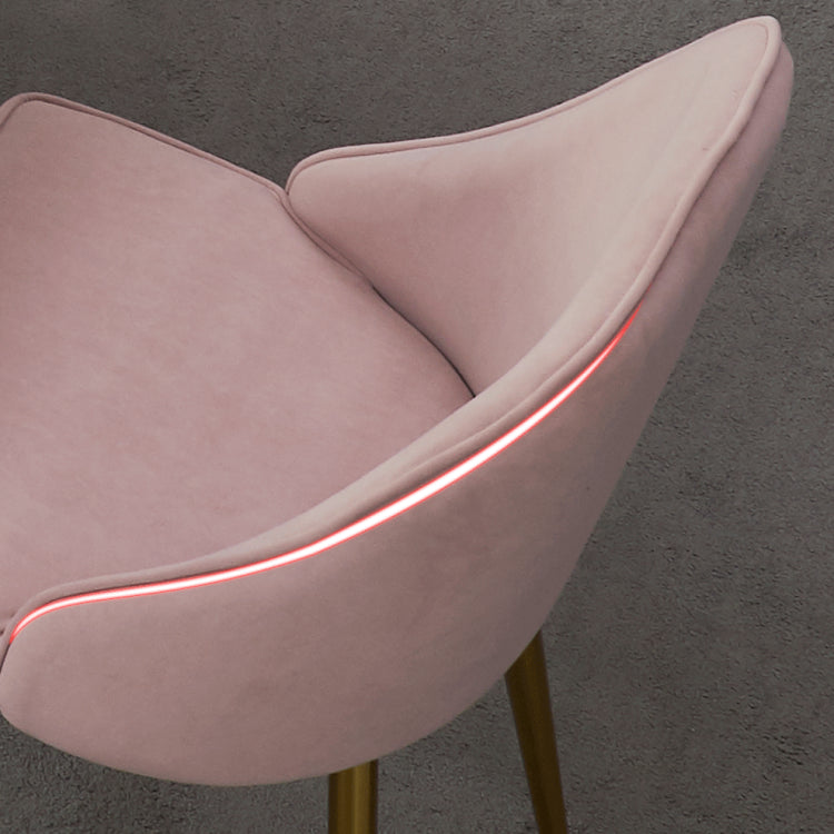 Chaises de salle à manger en métal de style contemporain, chaises sans bras Parsons pour cuisine