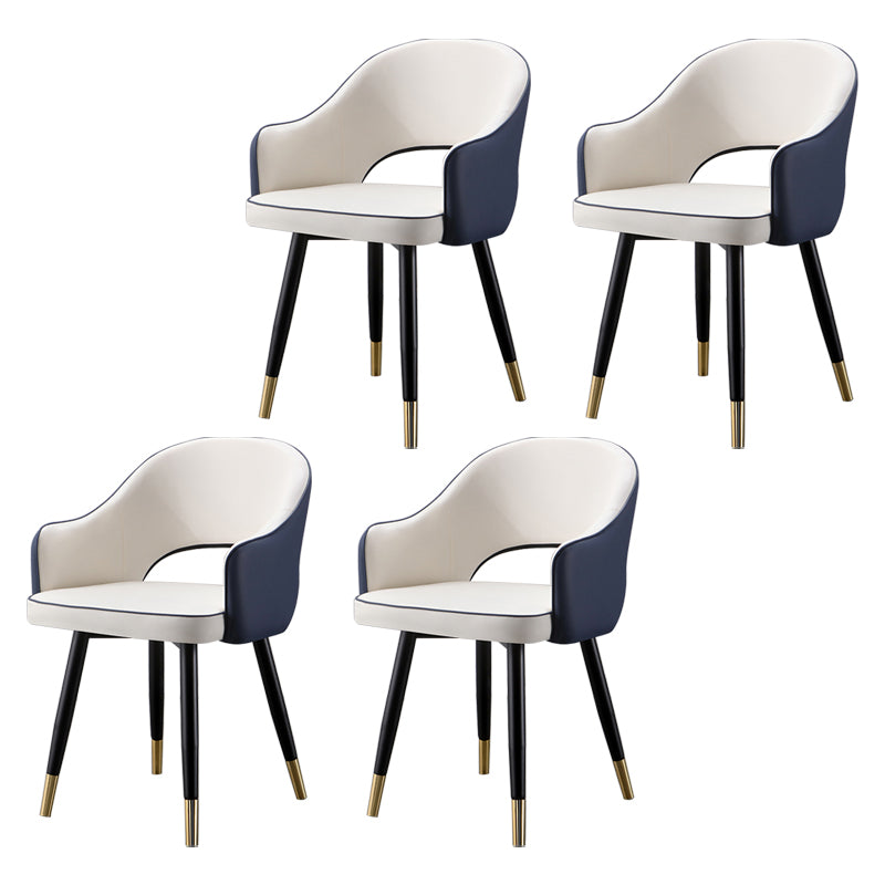 Fauteuils de salle à manger en métal Glam, chaise d'appoint à dossier ouvert pour usage domestique