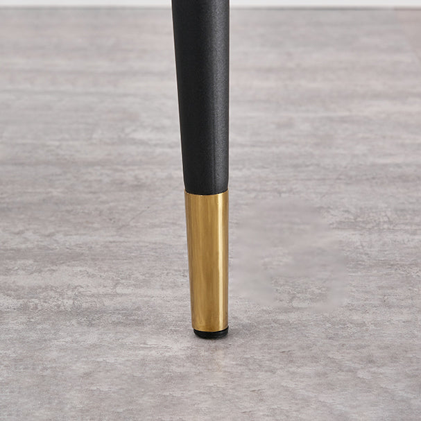 Silla auxiliar de comedor de estilo moderno Sillón de cocina con patas de metal