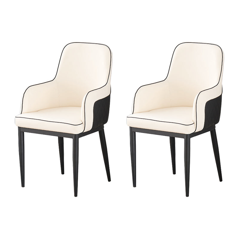Silla auxiliar de comedor de estilo moderno Sillón de cocina con patas de metal