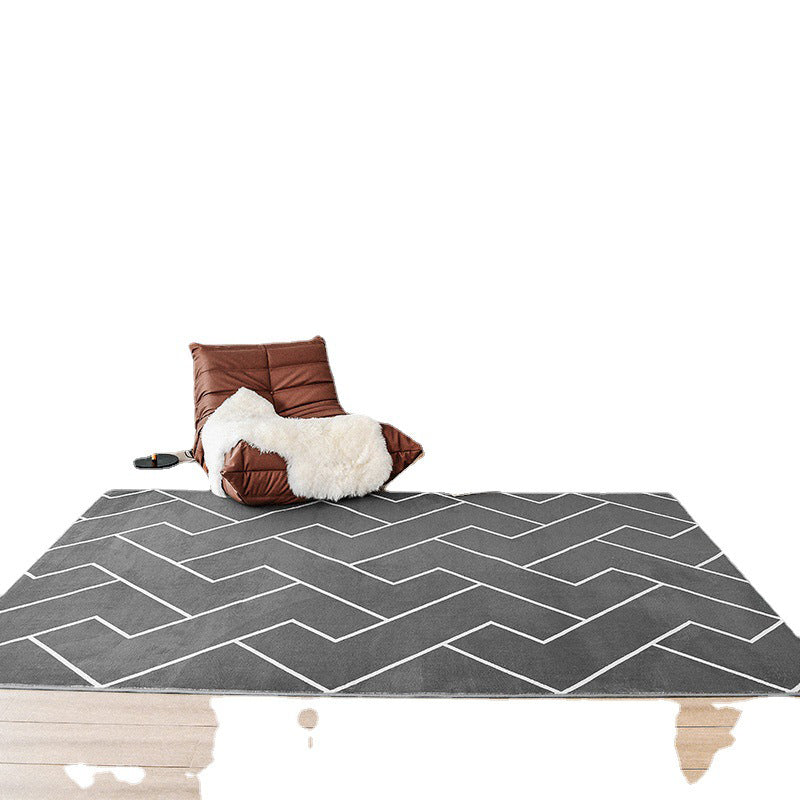 Einfachheit Bohemian Teppich Tribal Muster Teppich Polyester Flecken Widerstand Teppich für Wohnzimmer