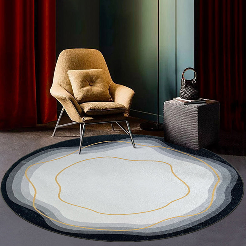 Fancy Modern Area Teppich abstraktes Muster Polyester Fläche Rugfärbung widerstandsfähiger Teppich für Wohnkultur