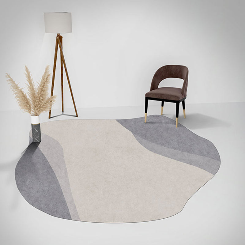 Fancy Modern Area Teppich Farbblock Polyester Fläche Teppich nicht rutscher Backing Teppich für Wohnkultur