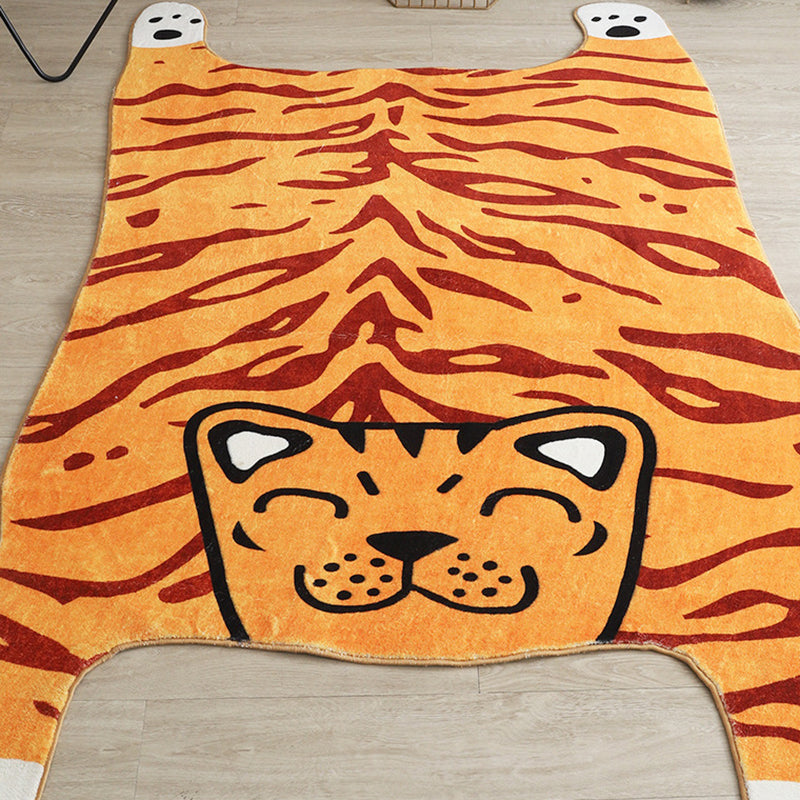 Unique Indoor Carpet Funky Animals Pattern Rug Living Room Polyester Carpet with Non-Slip Backing