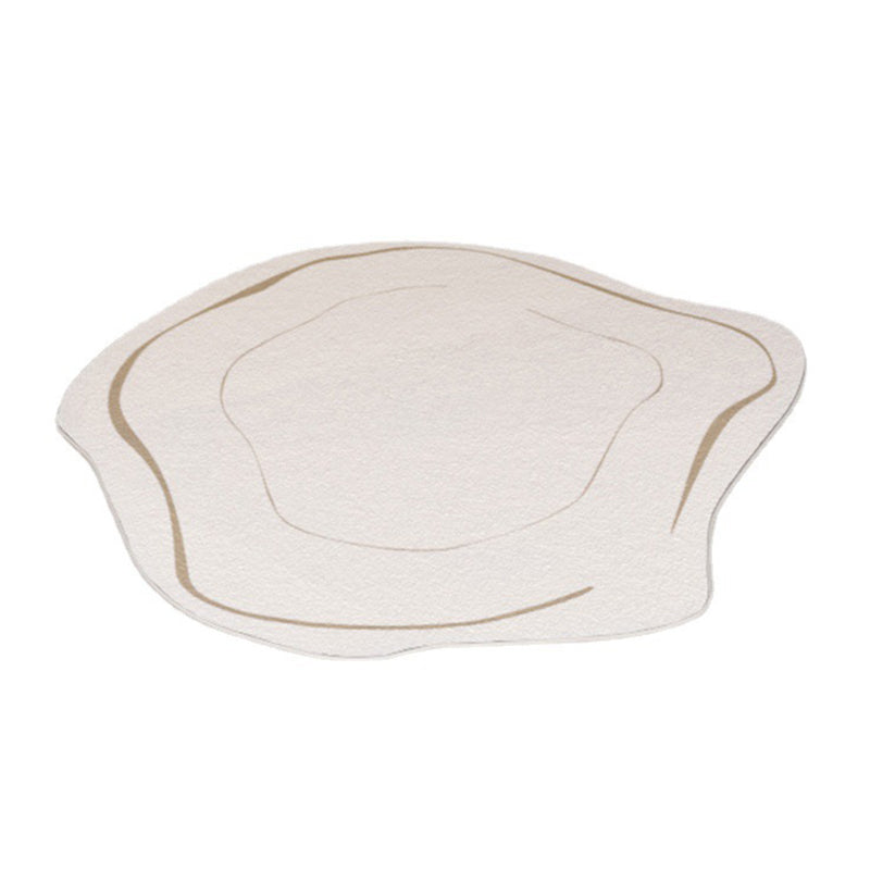 Modern Novelty Shape Rug Stylish Contrast Panel Rug Polyester Stain Resistant Carpet for Home Decor
