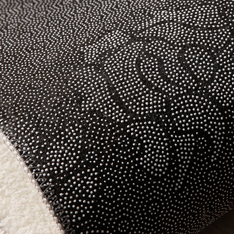 Schwarzes modernes Teppich Streifenmuster Polyester Fläche Teppich Fleckenfester Teppich für Wohnkultur