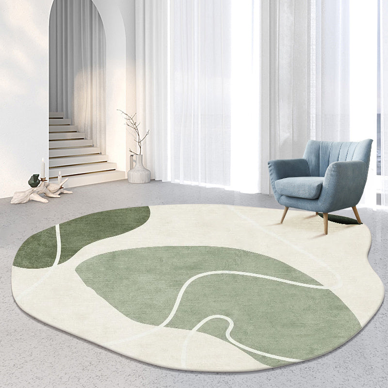 Kleurrijk modern vloerkleed kleurblok polyester gebied tapijt anti-slip gemakkelijke tapijten voor huisdecoratie