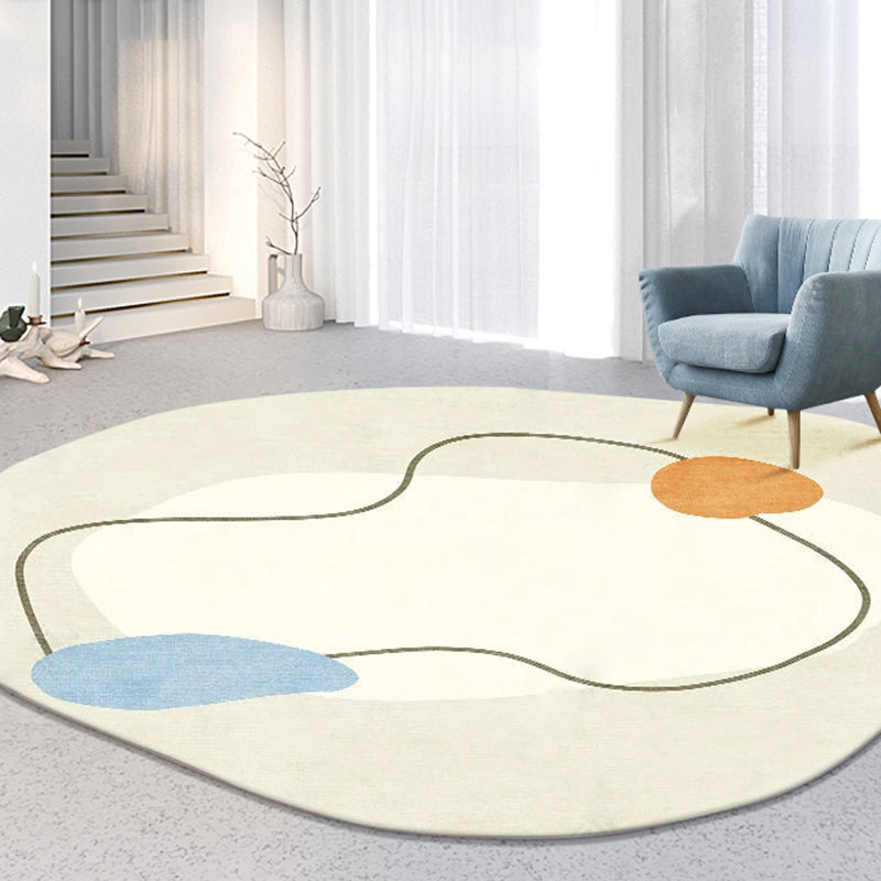 Chic Moderner Bereich Teppich Farbblock Polyester Fläche Teppich Flecken widerstandsfähiger Teppich für Wohnkultur